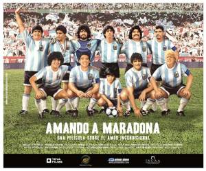 Cartaz do filme "Amando a Maradona"