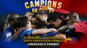 Abertura do site do Barça no dia da 19ª liga