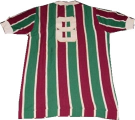 Camisa usada por Gerson no Flu de 73. Coleção de Paulo Gini.