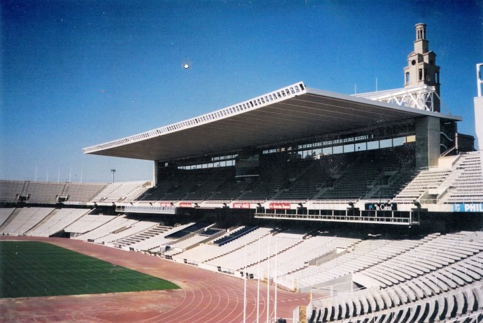 Estadi Olímpic Lluís Companys, em Montjuic.
