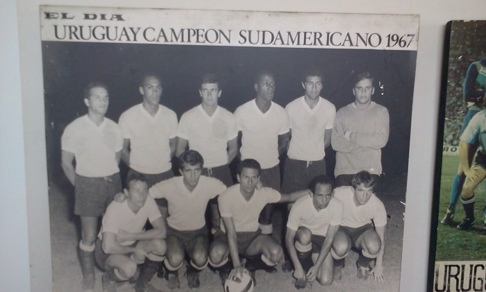 1967: Pedro Rocha (então do Peñarol), entre os campeões sul-americanos