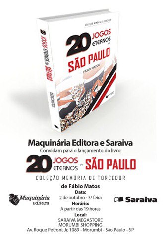 Convite 20 jogos são paulo