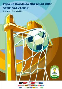 Poster oficial de Salvador, cidade-sede da Copa 2014