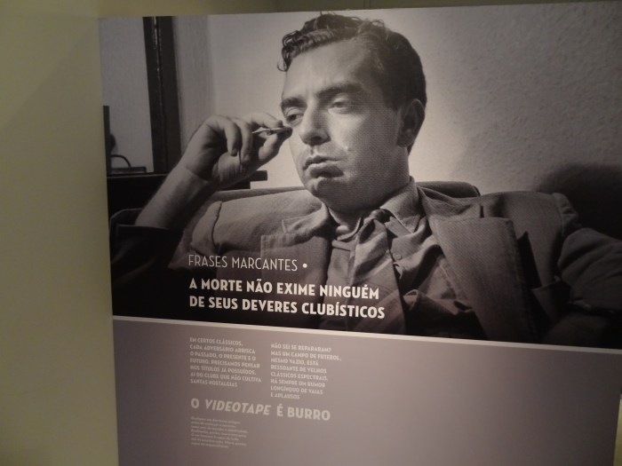Foto tirada pelo blog na Sala de Troféus do Fluminense