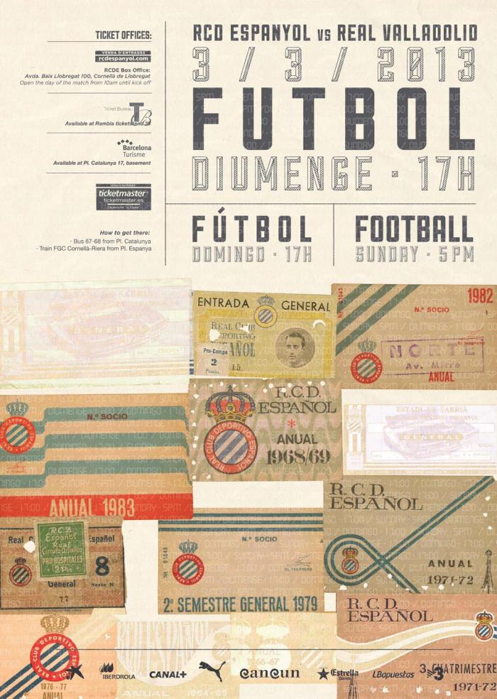 Poster do jogo, publicado em redes sociais pelo Espanyol