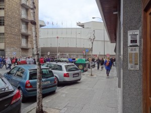 Vista do hostal. Longe à beça do estádio, hein? Hahaha!