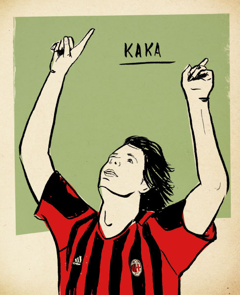 Kaká por Lehel Kóvacs:  http://www.kolehel.com/ - especial para o @FutPopClube