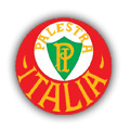 Distintivo institucional do Palestra Itália, de 1914 a 1942. Na camisa, o Palestra usava as iniciais P.I. - com exceção do período em que usou a Cruz de Savoia - fonte: Palmeiras.com.br
