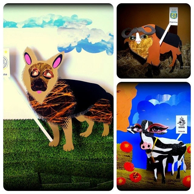 Mosaico sobre as artes originais de Lais Sobral.  Confira a série toda aqui: https://www.flickr.com/photos/lais-sobral/