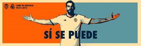 Pensamento positivo antes do jogão contra o Real, na página oficial do Valencia no Face: https://www.facebook.com/ValenciaCF/