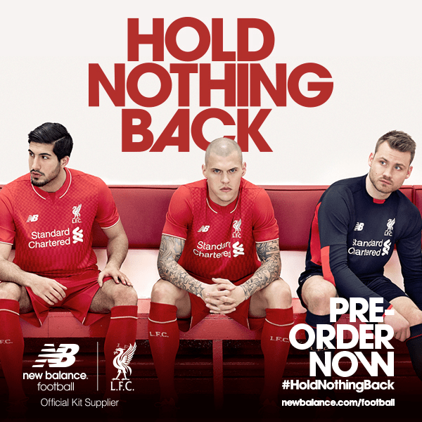 Home kit dos #reds para 2015-16. New Balance.