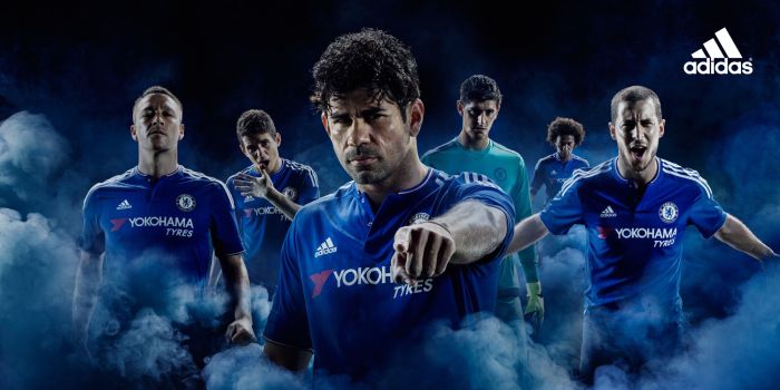 Home kit: camiseta principal do Chelsea 15-16