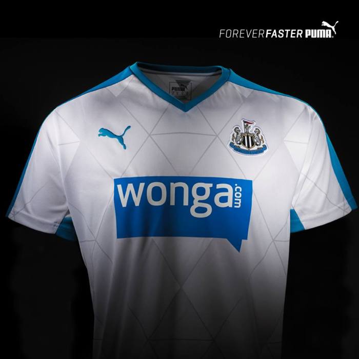Away kit do Newcastle. A camisa que os toons devem usar fora do espetacula St. James Park.