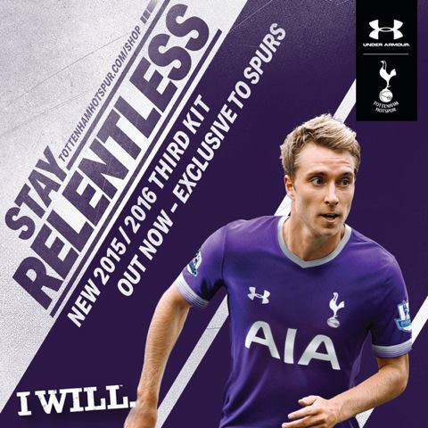 Third kit THFC. A terceira camisa dos Spurs pra 2015-16. Under Armour.