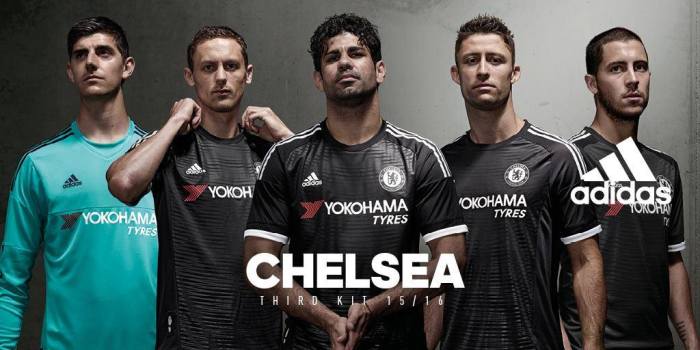 Terceiro kit do Chelsea 15-16.