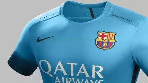 Terceira camisa do Barça para 2015-16.