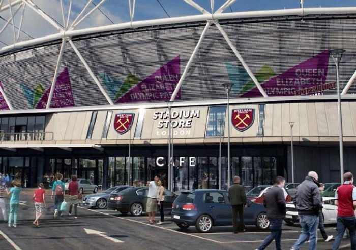 Projeção de como pode ser a loja do West Ham: http://www.whufc.com/