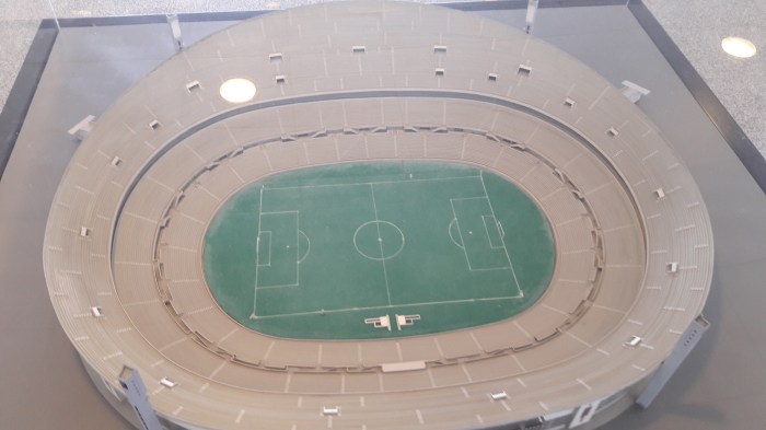 Maquete da velha #catedral da Luz, pnde o Benfica jogo entre 1954 e 2003.