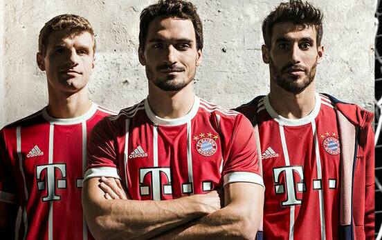 Bayern 2017-18 com visual retrô. E sem Lahm e Xabi&nbsp;Alonso.
