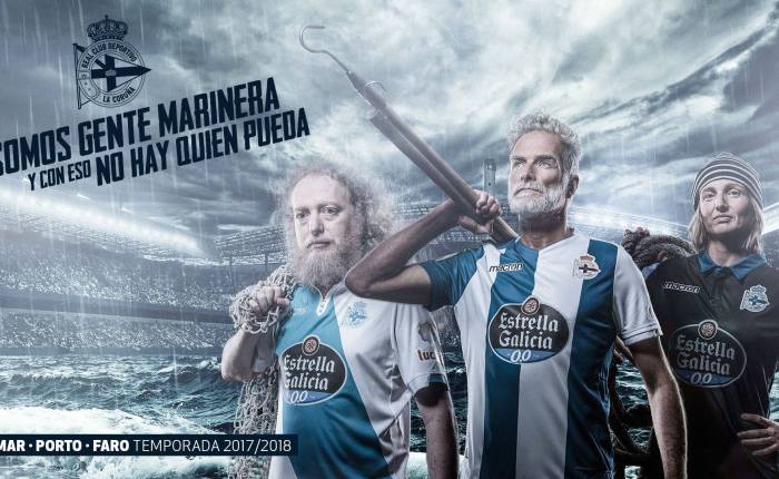 Novas camisetas do Dépor, cheias de referências a A Coruña e à&nbsp;Galícia.